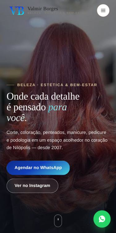 Versão para celular deste site