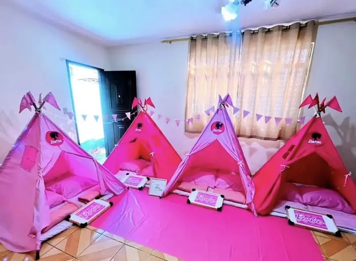 Tendas temáticas para festa do pijama